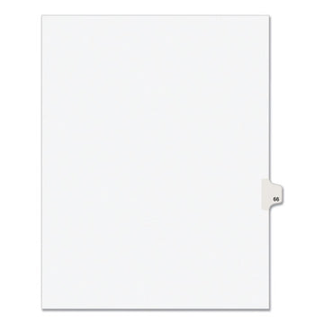 Avery® Preprinted Legal Exhibit Side Tab Index Dividers, Avery Style, 10-tab, 66, 11 X 8.5, White, 25-pack, (1066) freeshipping - TVN Wholesale